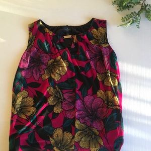Worthington 2X sleeveless floral tank top